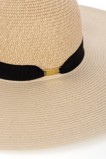 Pleteni šešir sa kontrastnom trakom Tiffany Production